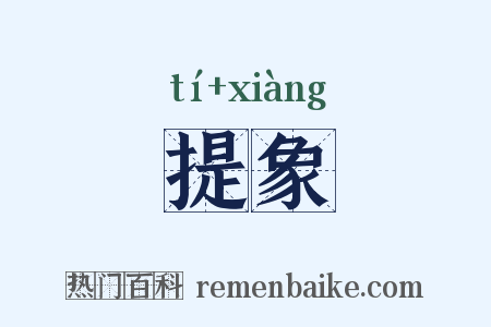 提象是什么意思的图片